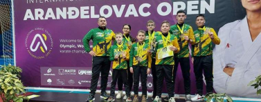 КАРАТЕ: КК „Добруджа“ спечели 10 медала от „Аранджеловац Опън“ в Сърбия