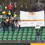 12 “A” клас на ПГЗ „Тодор Рачински“ - Генерал Тошево, покани от стадион „Дружба“ класния на бала