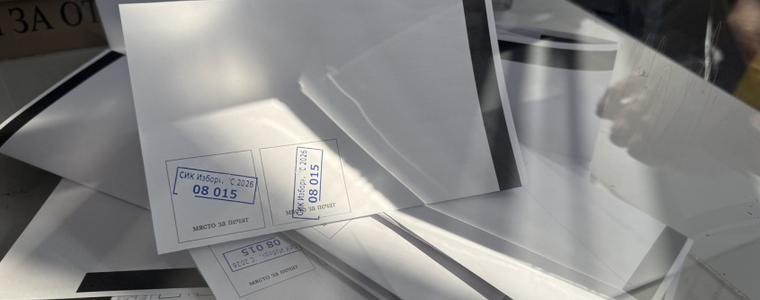 Изборният ден в област Добрич приключи с избирателна активност 39,98%