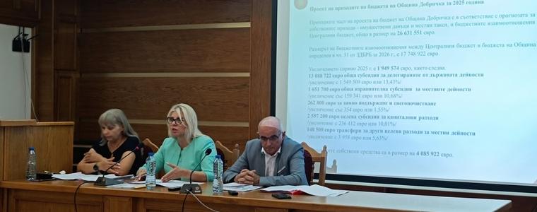 Над 26,6 милиона евро е проектобюджетът на Община Добричка за 2026 година (ВИДЕО)