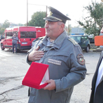 Началникът на пожарната служба в Добрич бе изпратен ритуално в заслужена пенсия (ВИДЕО)
