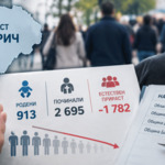 Населението на област Добрич е намаляло за година с над 1300 души